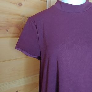 Simply Vera Wang Mock Neck Embossed Shift Dress